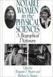 Cover of: Notable Women in the Physical Sciences by 