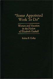 Cover of: Some appointed work to do by Robin B. Colby