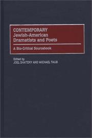 Cover of: Contemporary Jewish-American Dramatists and Poets by 
