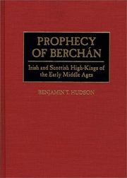 Cover of: Prophecy of Berchán by Benjamin T. Hudson