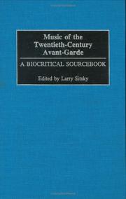 Cover of: Music of the Twentieth-Century Avant-Garde by Larry Sitsky