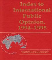 Cover of: Index to International Public Opinion 1994-1995 (Index to International Public Opinion)