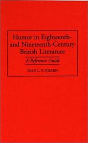 Cover of: Humor in eighteenth- and nineteenth-century British literature: a reference guide
