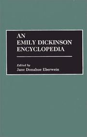 Cover of: An Emily Dickinson encyclopedia by edited by Jane Donahue Eberwein.