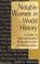 Cover of: Notable women in world history