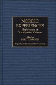 Cover of: Nordic experiences by edited by Berit I. Brown.