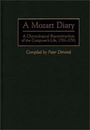 Cover of: A Mozart Diary: A Chronological Reconstruction of the Composer's Life, 1761-1791 (Music Reference Collection)