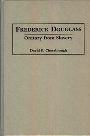 Cover of: Frederick Douglass: oratory from slavery
