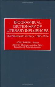 Cover of: Biographical Dictionary of Literary Influences | John Powell
