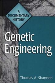 Cover of: Genetic engineering: a documentary history