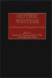 Cover of: Gothic Writers: A Critical and Bibliographical Guide