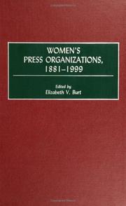 Cover of: Women's press organizations, 1881-1999