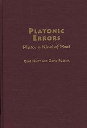 Cover of: Platonic errors: Plato, a kind of poet