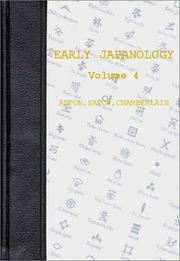 Cover of: Early Japanology by Asiatic Society of Japan