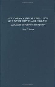 Cover of: The foreign critical reputation of F. Scott Fitzgerald, 1980-2000: an analysis and annotated bibliography