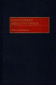 Cover of: Eisenhower's executive office