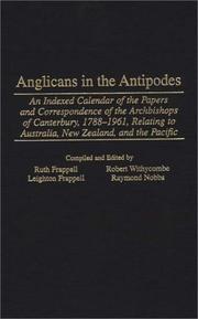 Anglicans in the antipodes by Ruth Frappell