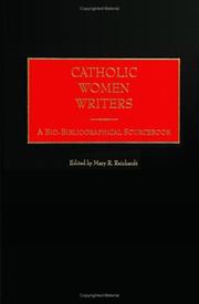 Cover of: Catholic women writers by edited by Mary R. Reichardt.