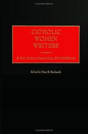 Cover of: Catholic Women Writers: A Bio-Bibliographical Sourcebook