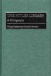 Cover of: The Hitler library: a bibliography