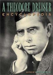 Cover of: A Theodore Dreiser encyclopedia