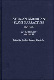 Cover of African American Slave Narratives