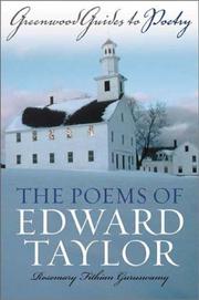 Cover of: The Poems of Edward Taylor by Rosemary Fithian Guruswamy