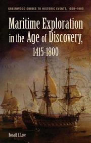 Cover of: Maritime Exploration in the Age of Discovery, 1415-1800 (Greenwood Guides to Historic Events 1500-1900) by Ronald S. Love
