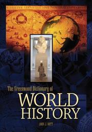 Cover of: The Greenwood dictionary of world history