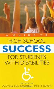 Cover of: A Guide to High School Success for Students with Disabilities