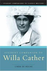 Cover of: Student Companion to Willa Cather (Student Companions to Classic Writers)