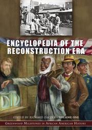 Cover of: Encyclopedia of the Reconstruction Era (Greenwood Milestones in African American History) by Richard Zuczek