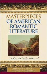 Cover of: Masterpieces of American Romantic Literature (Greenwood Introduces Literary Masterpieces) by Melissa McFarland Pennell
