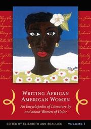 Cover of: Writing African American Women by Elizabeth Ann Beaulieu