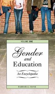 Cover of: Gender and Education [Two Volumes]: An Encyclopedia