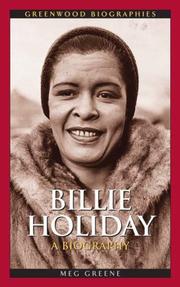 Cover of: Billie Holiday: A Biography (Greenwood Biographies)