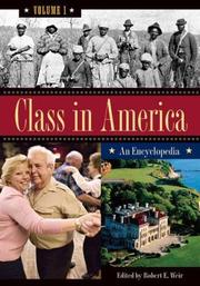 Cover of: Class in America [Three Volumes] by Robert E. Weir