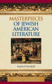 Cover of: Masterpieces of Jewish American Literature (Greenwood Introduces Literary Masterpieces)