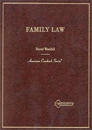 Cover of: Family law