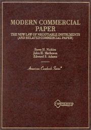 Cover of: Modern commercial paper | Steve H. Nickles