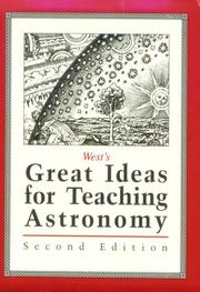 Cover of: West's Great Ideas for Teaching Astronomy 2nd Edition