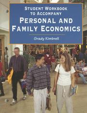 Cover of: Student Workbook to Accompany Personal and Family Economics