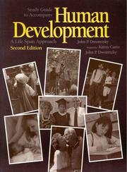 Cover of: Study Guide to Accompany Human Development: A Life Span Approach