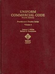 Cover of: Uniform commercial code by James J. White