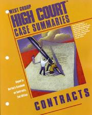 High Court Case Summaries on Contracts Keyed to Burton (High Court Case Summaries) by Dana L. Blatt