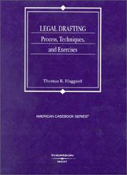 Legal drafting by Thomas R. Haggard