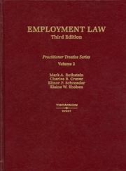 Cover of: Employment law by by Mark A. Rothstein, general editor ... [et al.].