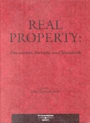 Cover of: Real property: documents, statutes, and standards