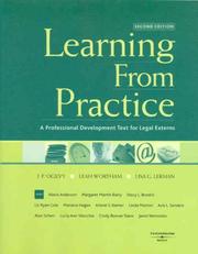 Cover of: Learning From Practice: A Professional Development Text for Legal Externs