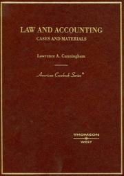 Cover of: Law and Accounting: Cases and Materials (American Casebook Series)